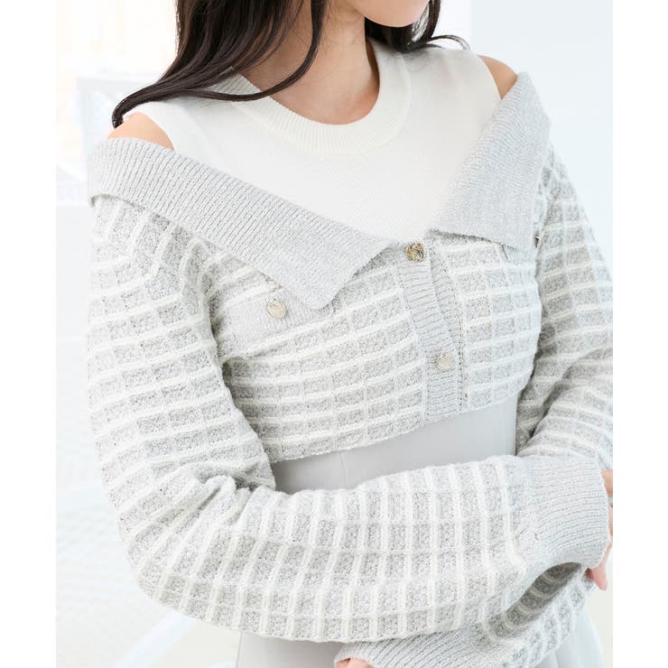 ツイードニットドッキングワンピース | MAJESTIC LEGON  | 詳細画像20 