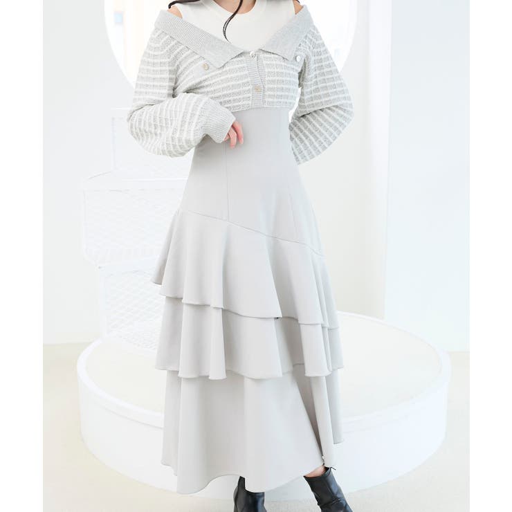 ツイードニットドッキングワンピース | MAJESTIC LEGON  | 詳細画像21 