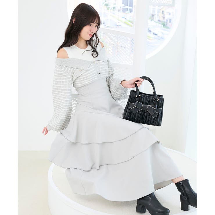 ツイードニットドッキングワンピース | MAJESTIC LEGON  | 詳細画像22 