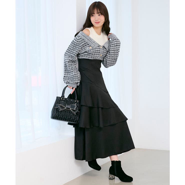 ツイードニットドッキングワンピース | MAJESTIC LEGON  | 詳細画像24 