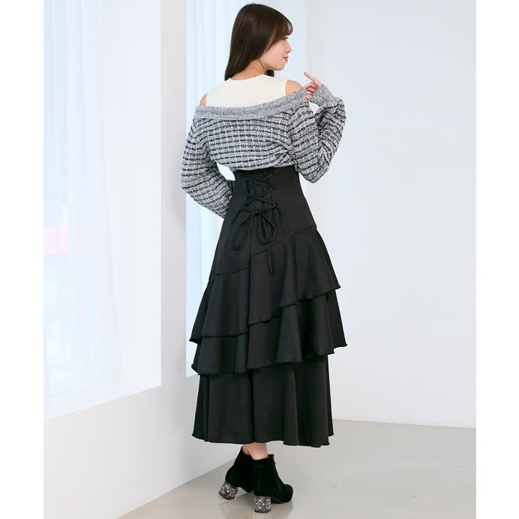 ツイードニットドッキングワンピース | MAJESTIC LEGON  | 詳細画像25 