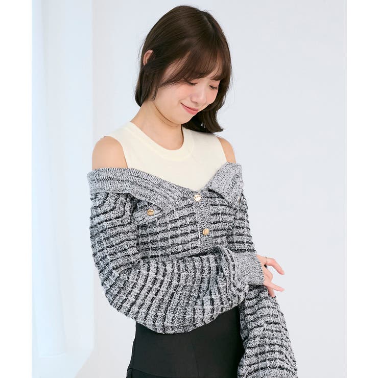 ツイードニットドッキングワンピース | MAJESTIC LEGON  | 詳細画像27 