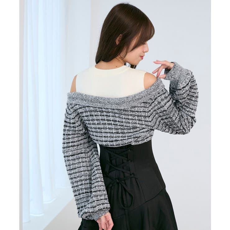 ツイードニットドッキングワンピース | MAJESTIC LEGON  | 詳細画像28 