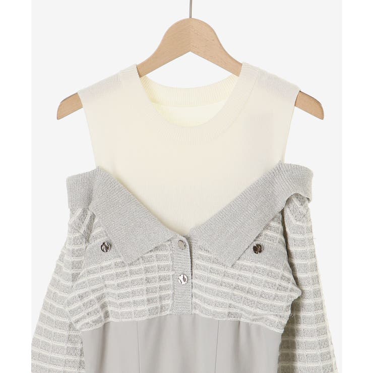 ツイードニットドッキングワンピース | MAJESTIC LEGON  | 詳細画像36 