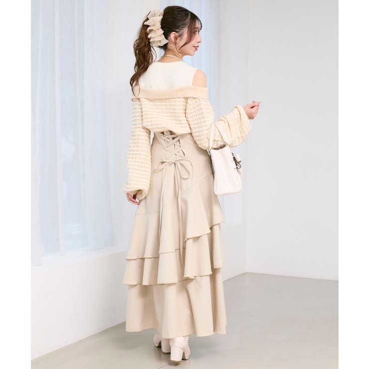 ツイードニットドッキングワンピース | MAJESTIC LEGON  | 詳細画像6 