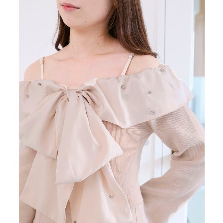 フロントビッグリボンニットミニワンピ | MAJESTIC LEGON  | 詳細画像24 