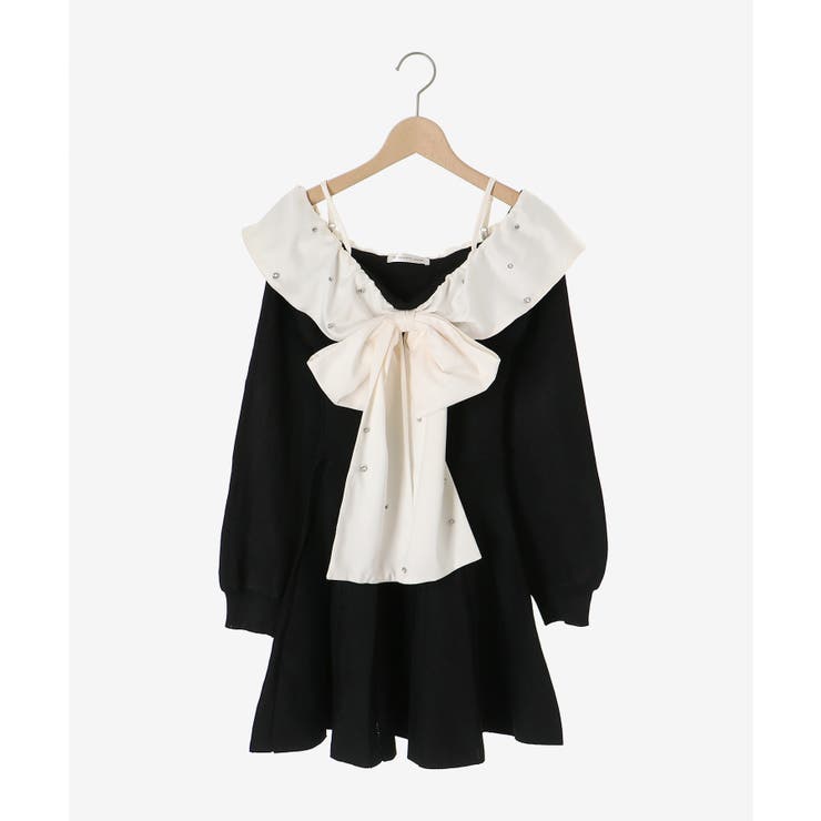 フロントビッグリボンニットミニワンピ | MAJESTIC LEGON  | 詳細画像27 