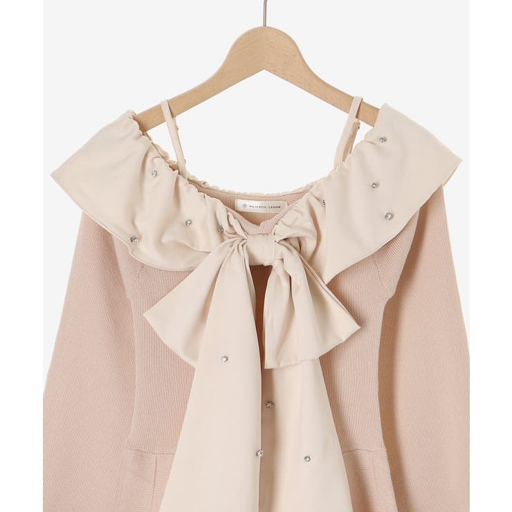 フロントビッグリボンニットミニワンピ | MAJESTIC LEGON  | 詳細画像29 