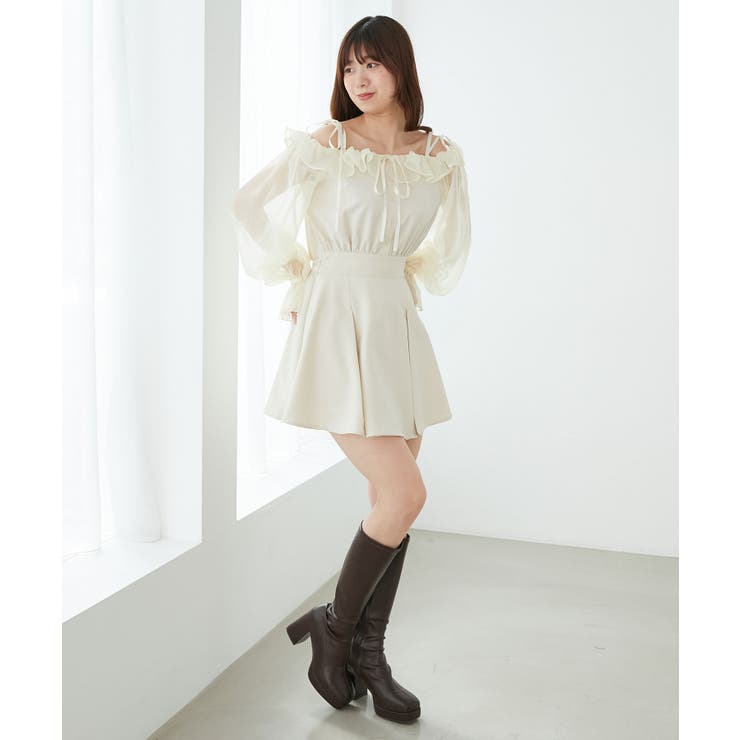 袖異素材ミニワンピース | MAJESTIC LEGON  | 詳細画像22 