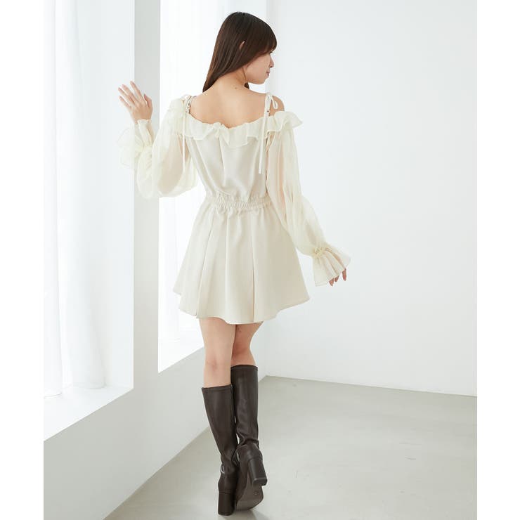 袖異素材ミニワンピース | MAJESTIC LEGON  | 詳細画像23 