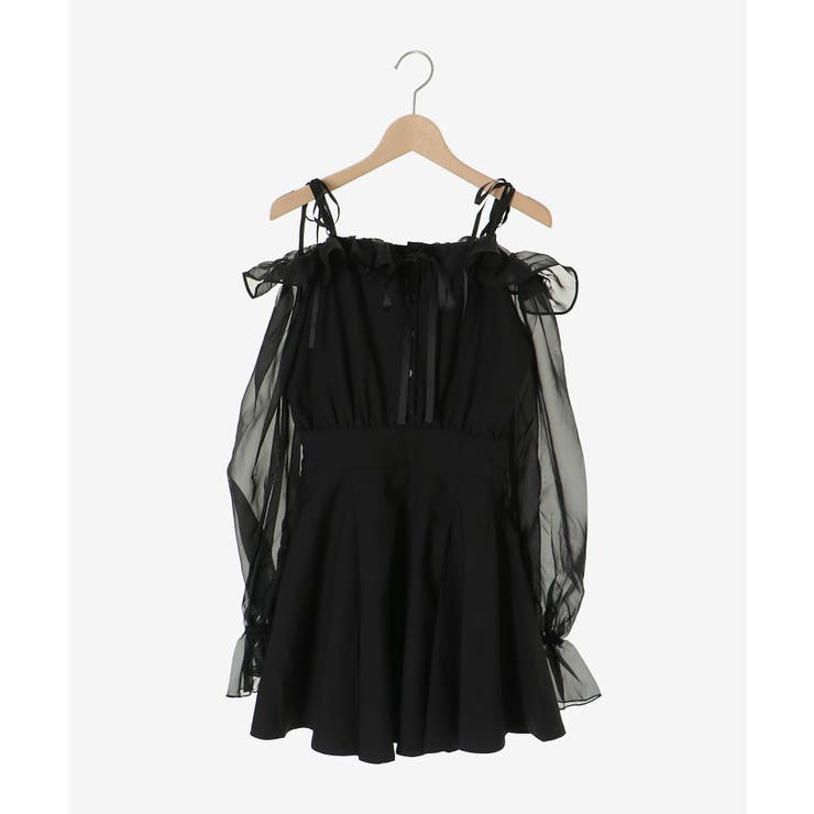 袖異素材ミニワンピース | MAJESTIC LEGON  | 詳細画像31 