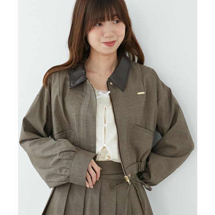 襟付きショートブルゾン | MAJESTIC LEGON  | 詳細画像10 