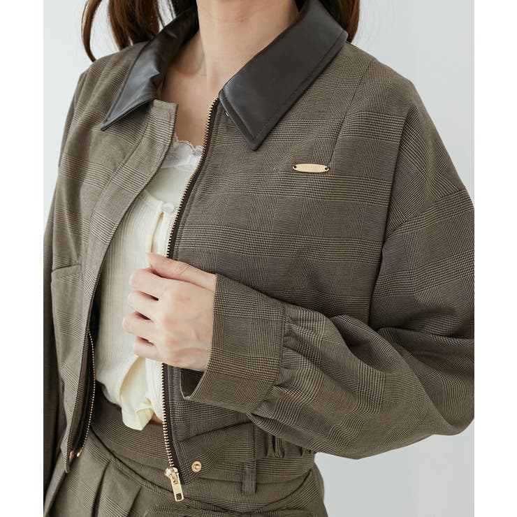 襟付きショートブルゾン | MAJESTIC LEGON  | 詳細画像13 