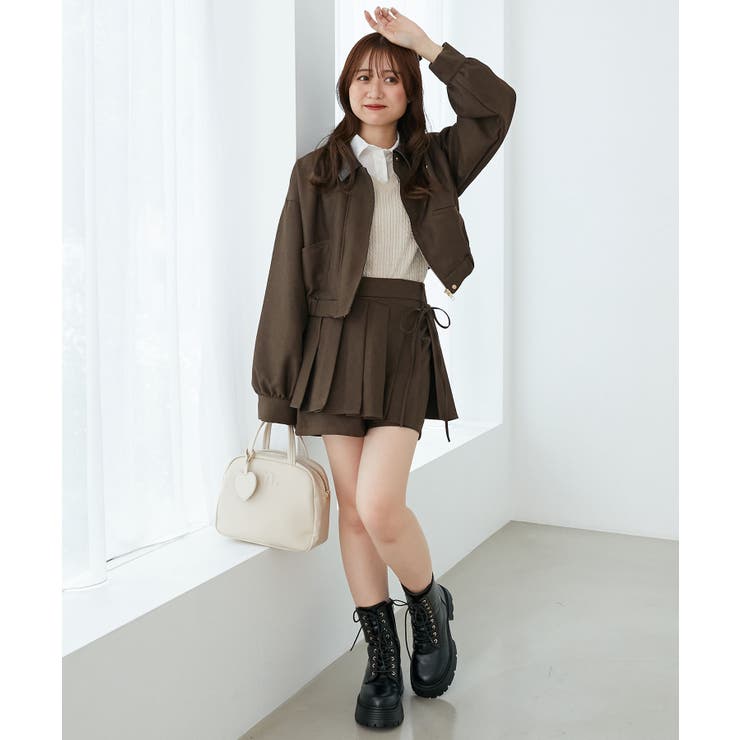 襟付きショートブルゾン | MAJESTIC LEGON  | 詳細画像15 