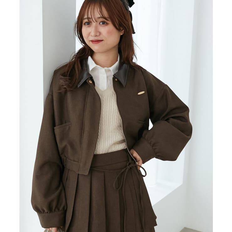 襟付きショートブルゾン | MAJESTIC LEGON  | 詳細画像18 