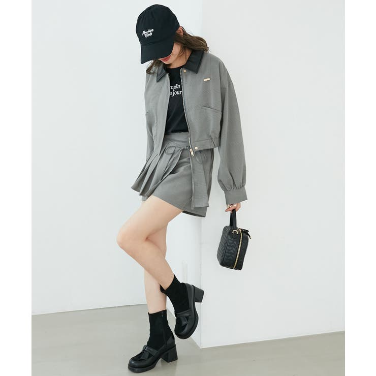 襟付きショートブルゾン | MAJESTIC LEGON  | 詳細画像24 