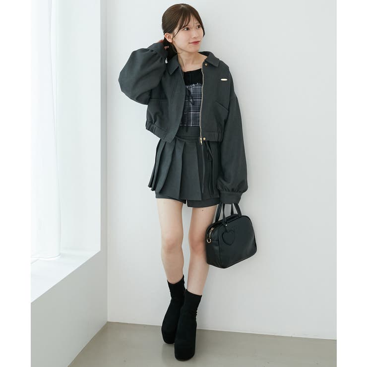 襟付きショートブルゾン | MAJESTIC LEGON  | 詳細画像30 