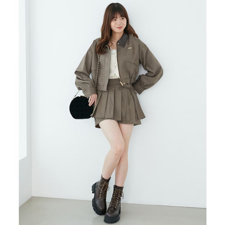 襟付きショートブルゾン | MAJESTIC LEGON  | 詳細画像7 