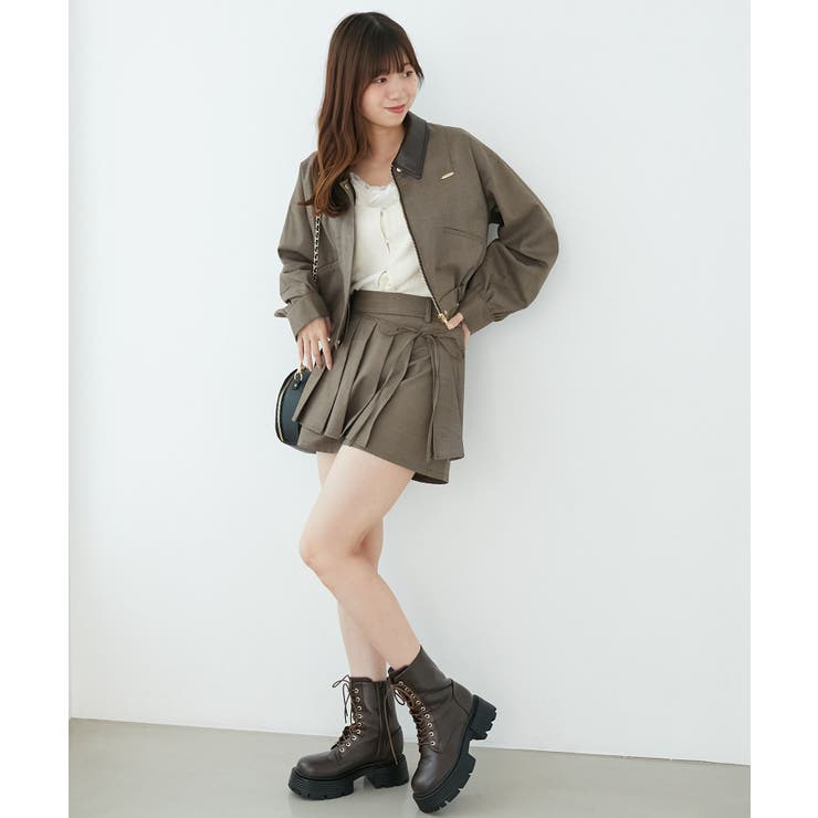 襟付きショートブルゾン | MAJESTIC LEGON  | 詳細画像8 