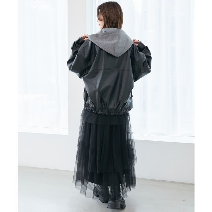 ヴィンテージライク合皮ブルゾン | MAJESTIC LEGON  | 詳細画像19 