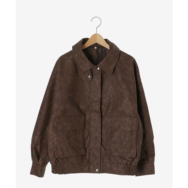 ヴィンテージライク合皮ブルゾン | MAJESTIC LEGON  | 詳細画像33 