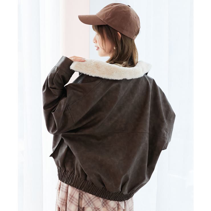 ヴィンテージライク合皮ブルゾン | MAJESTIC LEGON  | 詳細画像7 