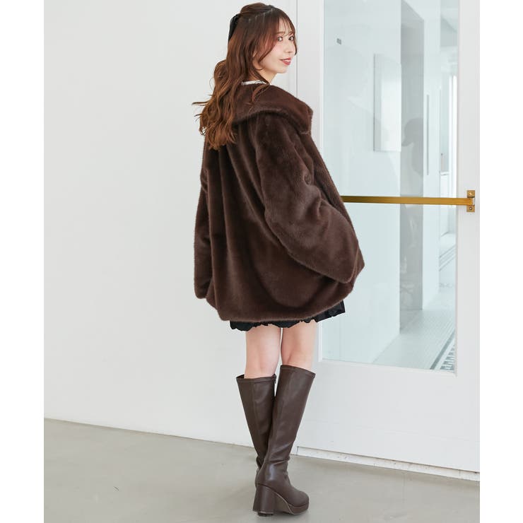 美品 23AW 定価57200円 ESTNATION フリーファー ブルゾン ビットデザインファーブルゾン[品番：CTYW0004724]｜MAJESTIC LEGON