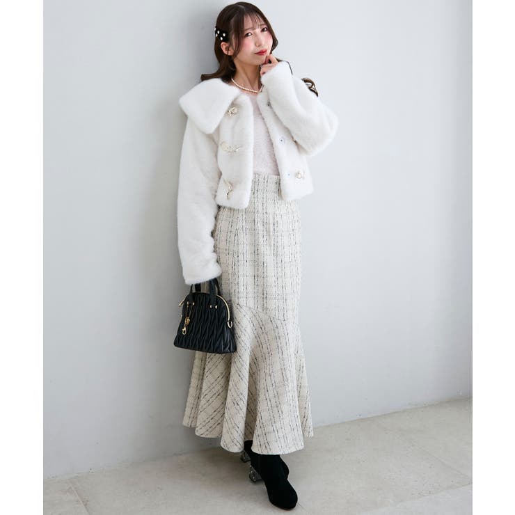 ビット付きフワフワショートコート | MAJESTIC LEGON  | 詳細画像10 