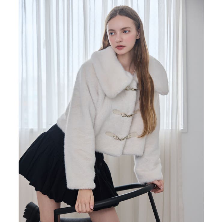 ビット付きフワフワショートコート | MAJESTIC LEGON  | 詳細画像13 