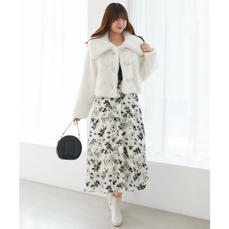 ビット付きフワフワショートコート | MAJESTIC LEGON  | 詳細画像14 