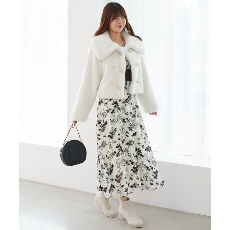 ビット付きフワフワショートコート | MAJESTIC LEGON  | 詳細画像15 