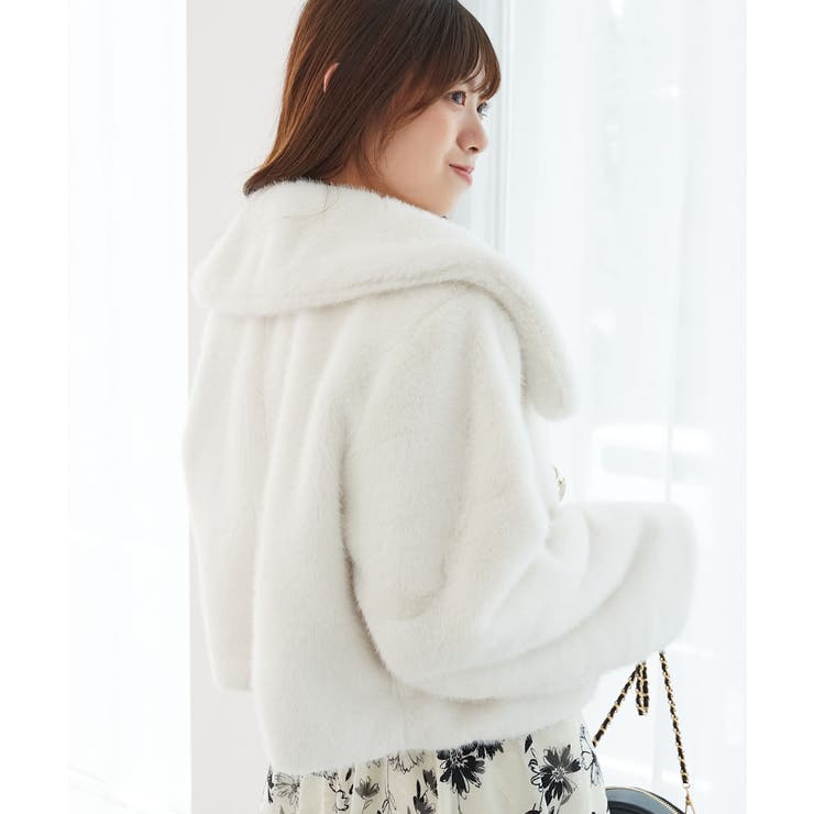 ビット付きフワフワショートコート | MAJESTIC LEGON  | 詳細画像19 