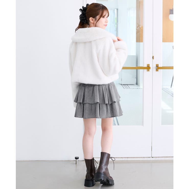 ビット付きフワフワショートコート | MAJESTIC LEGON  | 詳細画像24 