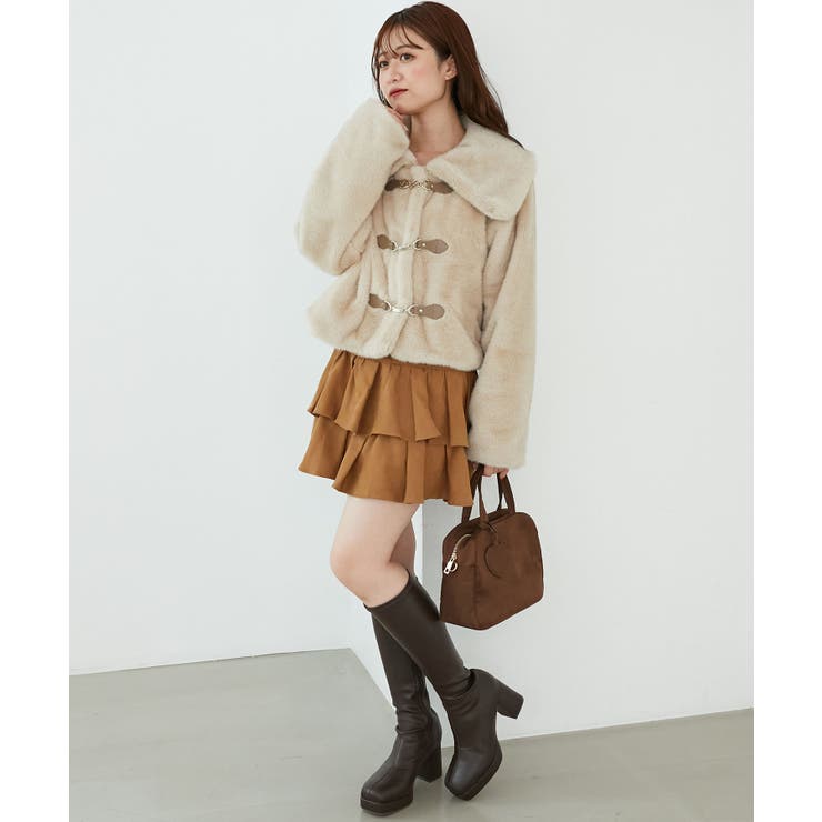 ビット付きフワフワショートコート | MAJESTIC LEGON  | 詳細画像28 