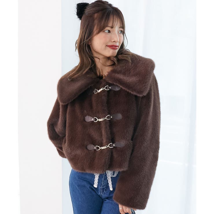 ビット付きフワフワショートコート | MAJESTIC LEGON  | 詳細画像37 