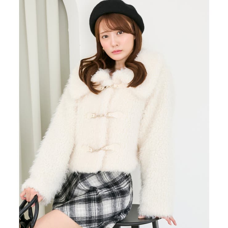 ビット付きフワフワショートコート | MAJESTIC LEGON  | 詳細画像42 