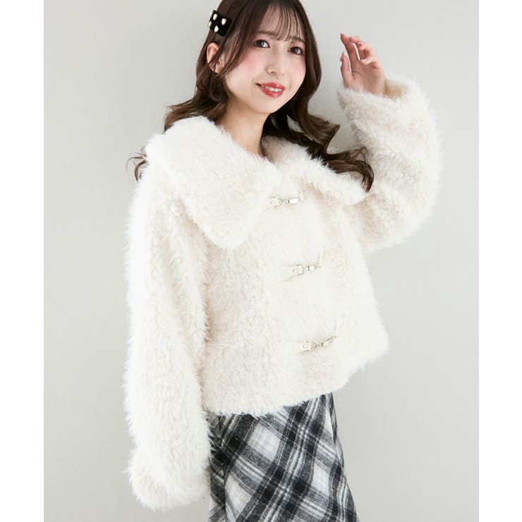 ビット付きフワフワショートコート | MAJESTIC LEGON  | 詳細画像44 