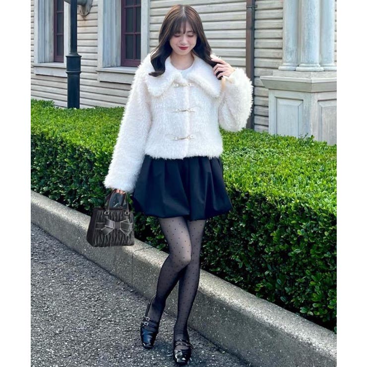 ビット付きフワフワショートコート | MAJESTIC LEGON  | 詳細画像45 