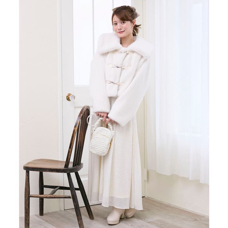 ビット付きフワフワショートコート | MAJESTIC LEGON  | 詳細画像5 