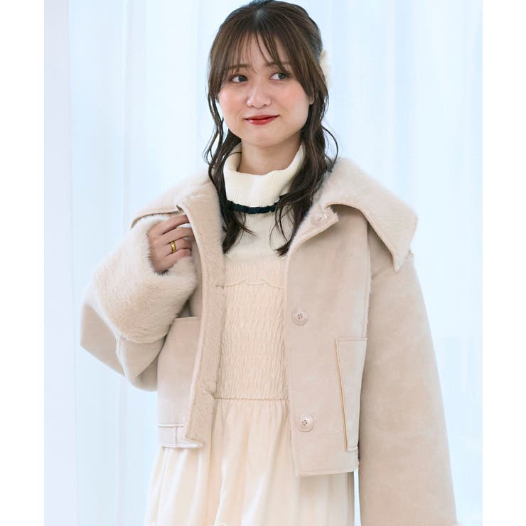 リバーシブルビッグカラーブルゾン | MAJESTIC LEGON  | 詳細画像1 