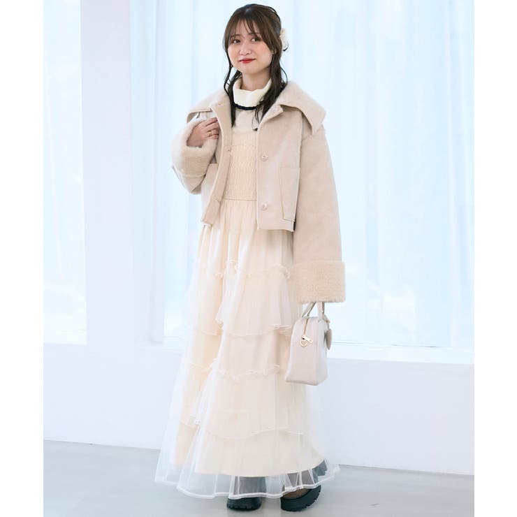 リバーシブルビッグカラーブルゾン | MAJESTIC LEGON  | 詳細画像10 