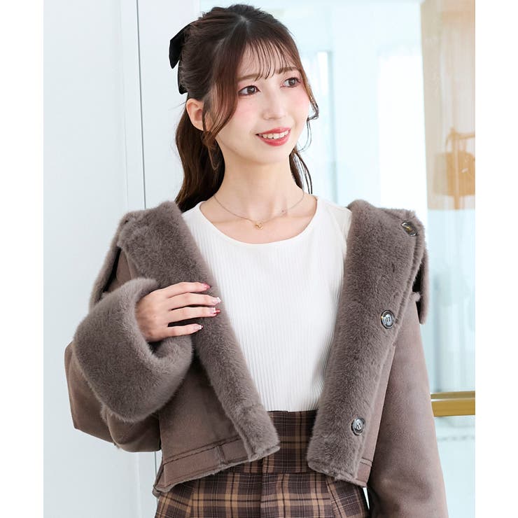 リバーシブルビッグカラーブルゾン | MAJESTIC LEGON  | 詳細画像15 