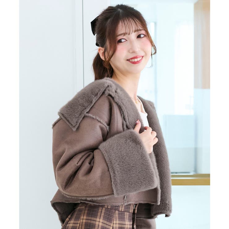 リバーシブルビッグカラーブルゾン | MAJESTIC LEGON  | 詳細画像16 