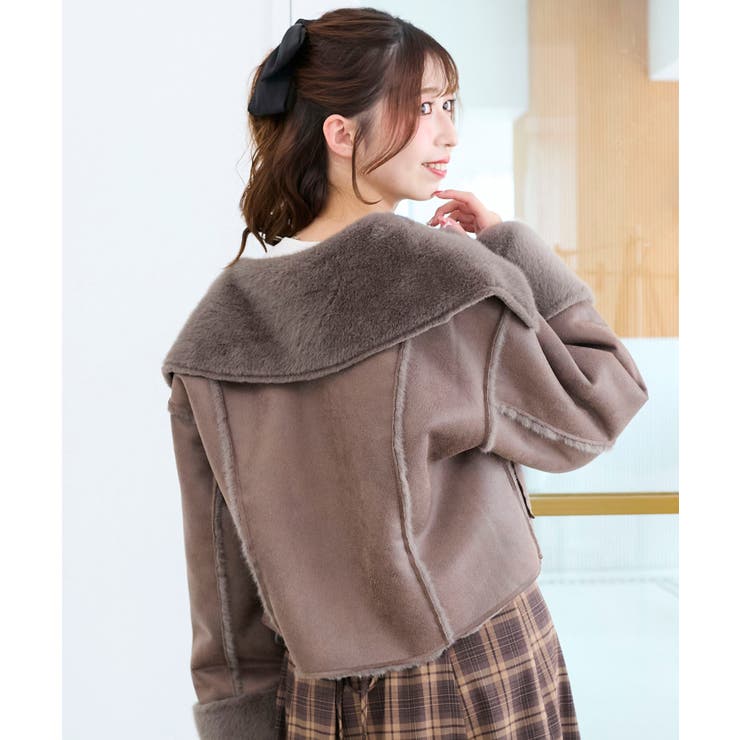 リバーシブルビッグカラーブルゾン | MAJESTIC LEGON  | 詳細画像17 