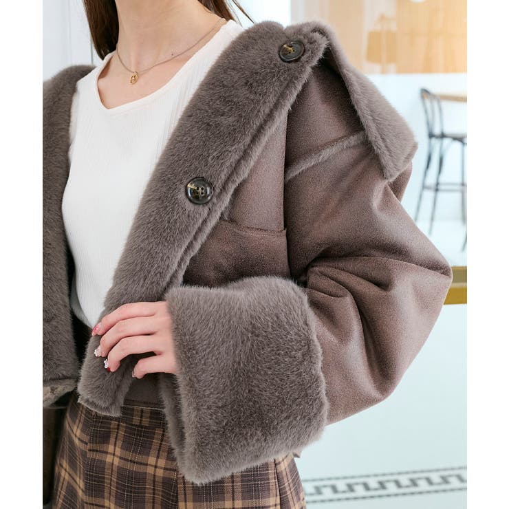 リバーシブルビッグカラーブルゾン | MAJESTIC LEGON  | 詳細画像18 