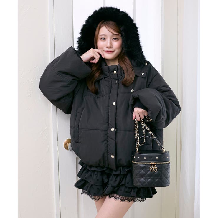 ブラック | 2way中綿フードブルゾン | MAJESTIC LEGON 