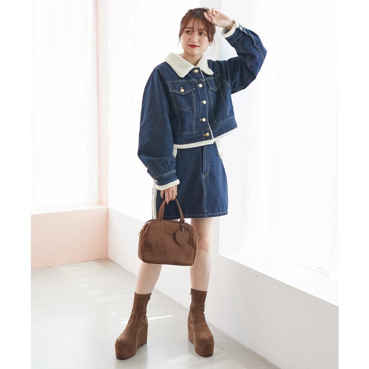 ボアトリムクロップドジャケット | MAJESTIC LEGON  | 詳細画像10 