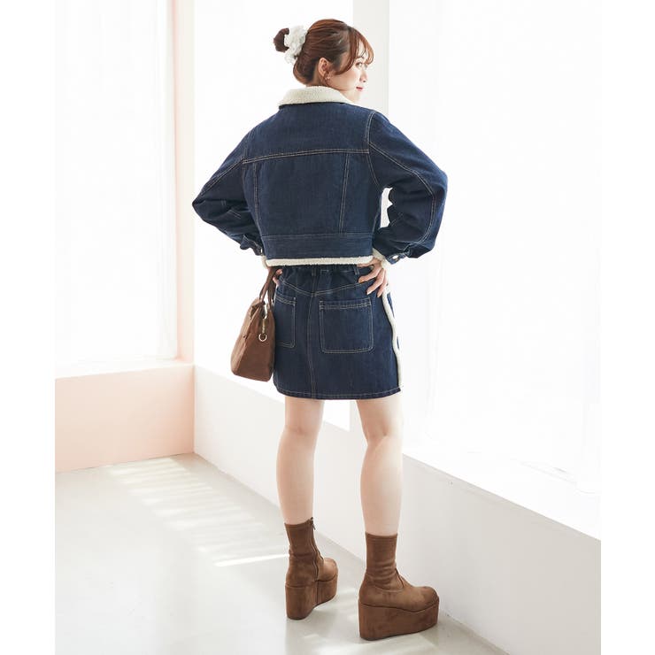 ボアトリムクロップドジャケット | MAJESTIC LEGON  | 詳細画像12 