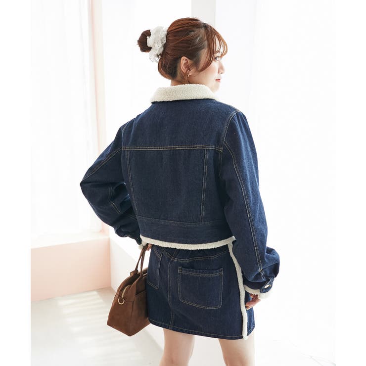 ボアトリムクロップドジャケット | MAJESTIC LEGON  | 詳細画像15 