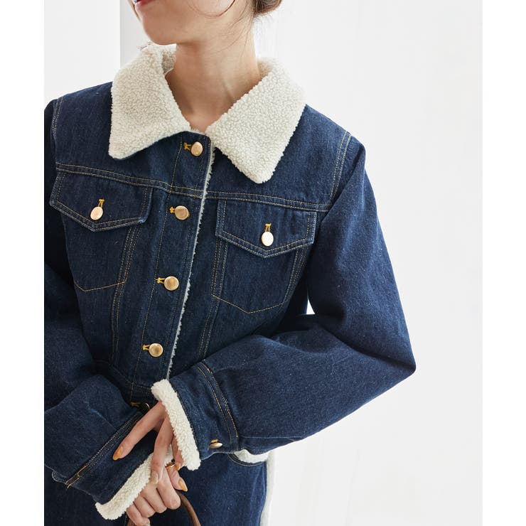 ボアトリムクロップドジャケット | MAJESTIC LEGON  | 詳細画像16 